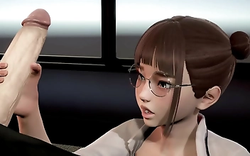 JAV Babe ジル・オフ・オフ・オフ・ザ・セクシー・ボス・オン・カメラ - アダルト3Dアニメーション