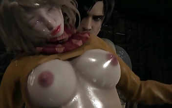 見る：バイオハザード4』変態アシュリー、甘美なアクションを3Dアニメーションで完全再現！